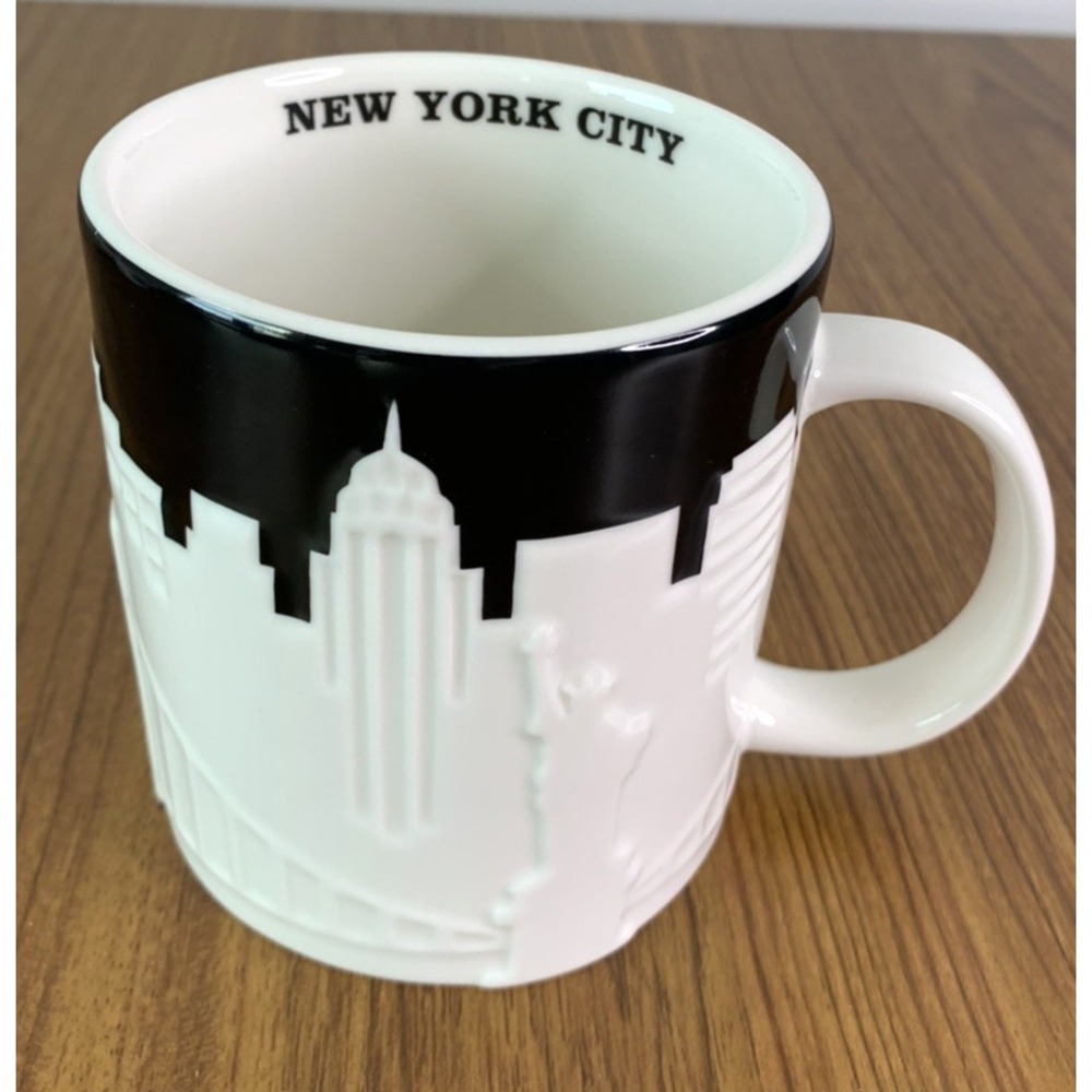 NEW YORK CITY Starbucks coffee Mug Cup 16oz Relief 3D Collector Series